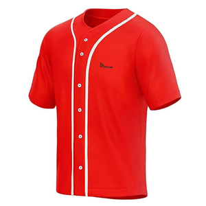 Nouveau maillot de baseball personnalisé en gros, respirant, à séchage rapide, style vintage, motif uni, maillot vierge pour jeunes - Product Image 3