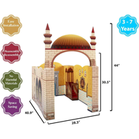 Masjid en carton personnalisé recyclable pour enfants maison de jeu mosquée en carton papier carton personnalisé décoration de la maison Europe nautique