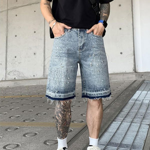 Gran oferta, pantalones cortos hechos a medida con diamantes de imitación para hombres, transpirables, MOQ bajo, pantalones cortos con diamantes de imitación para hombres para adultos - Product Image 6