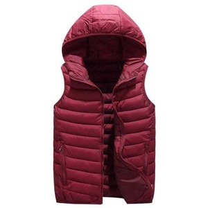 Chaleco acolchado de invierno para hombre con logotipo personalizado al por mayor, chaqueta de algodón sin mangas con cremallera, ropa de abrigo acolchada cálida para clima frío - Product Image 4