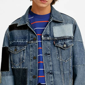 2025 New High Quality Customized Logo Stylish Design Denim jacket for men Popular High Quality Casual Denim Jackets - Product Image 3