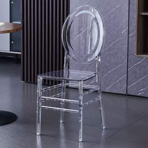 كرسي نابليون شيافاري من الأكريليك الكريستالي الشفاف بالجملة لحفلات الزفاف والفنادق والمناسبات والتأجير - Product Image 3