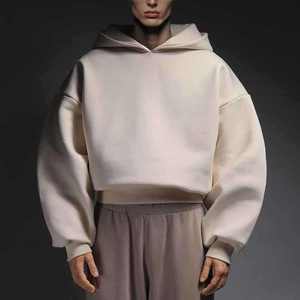 380gsm vêtements pour hommes à capuche en gros coton épais polaire pull goutte épaule sweats à capuche coton pull à capuche - Product Image 1