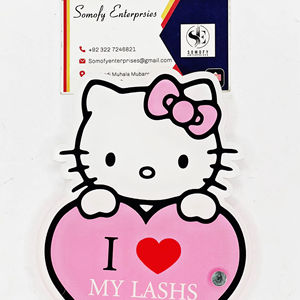 Personnalisé nouveau Design écologique Hello Kitty papillon en forme de coeur acrylique cils palette colle plateau Extension de cils outil de beauté - Product Image 3