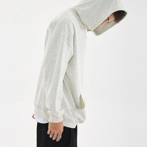 เสื้อฮู้ดดี้ทรงหลวมสไตล์ดรอปโชว์เดอร์สำหรับผู้ชาย ลุคเทรนดี้แบบเรโทร ผลิตโดยโรงงาน OEM - Product Image 5