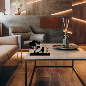 Hot Selling for On-Demand Metal Pillar Holder Handmade Modern Antilope Tree Design 3 <b>Tea</b> <b>Lights</b> Candle Holder Home <b>Christmas</b> - Product Image 6