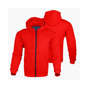 Sudadera con Capucha y Cremallera para Hombres Altos y Corpulentos, Mezcla de Algodón, Estilo Básico, Holgada, Informal, Otoño, Venta al Por Mayor - Product Image 6