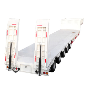 Semirremolque de Plataforma Baja de 60 Toneladas con Cinco Ejes, Remolques de Camión de Material de Hierro - Product Image 1