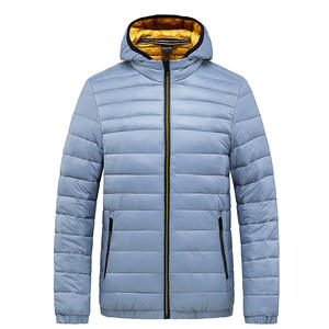 Veste matelassée tendance unisexe personnalisée brillante à col montant, manteau d'hiver chaud, fabricant, nouvelle arrivée, légère, pliable, OEM - Product Image 2