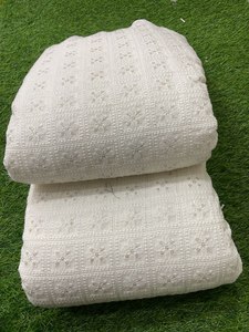 Tissu brodé en viscose pure pour Kurta Koti Sherwani-Mémoire tissée respirante-Style uni pour filles et garçons - Product Image 2