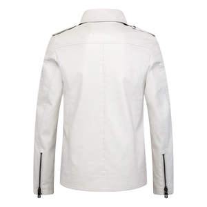 Chaqueta de Cuero para Hombre, Cuero de Grano Completo, Ajuste Cómodo, Estilo Moderno, Perfecta para Uso Casual y Semi Formal, Precio Razonable, OEM - Product Image 2