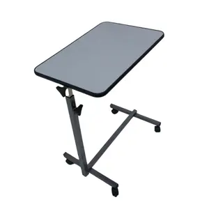 Hospital Furniture Overbed Tables Hospital Bed Tray Factory Price Table Adjustable With Wheels Over Bed Table For Patients