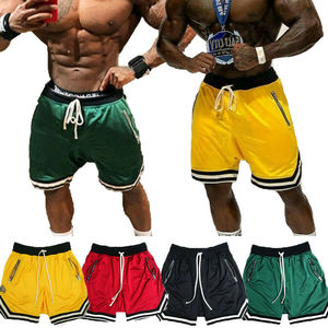 Shorts de basket-ball en maille pour hommes de haute qualité 5 pouces entrejambe Shorts décontractés personnalisés Shorts en polyester grande taille - Product Image 3