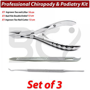 Kit de coupe-ongles en acier inoxydable, lame courbée, 5 pièces, ensemble professionnel durable, comprend un coupe-cuticules, chiropodie - Product Image 6