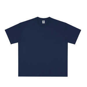 T-shirt grande taille 100% coton de haute qualité personnaliser le logo d'impression numérique 230gsm T-shirt uni à col rond pour hommes pour hommes - Product Image 5