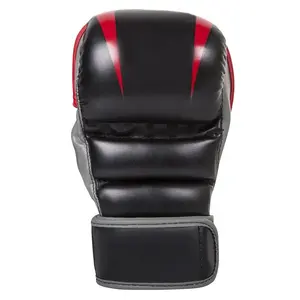 Parana Sports Logo personalizable Guantes MMA de medio Dedo de alta calidad 10oz 14oz Patrón impreso de cuero PU para Artes Marciales Boxeo - Product Image 3