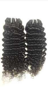 Hot Selling Curly Indian Kinky Curly Virgin Human <b>Hair</b> Weave Keratin Tips Machine Double Weft Tape Attachment New Coily <b>Hair</b> - Product Image 2