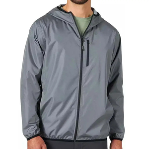 Chaqueta cortavientos de lluvia con cuello levantado para hombre de diseño, chaqueta de lluvia deportiva impermeable de alta calidad para Primavera en oferta - Product Image 3