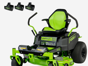 Tondeuses à gazon à rayon de braquage zéro résidentielles Crossover Z 80V 42 pouces, (12) batteries 4,0 Ah et (3) chargeurs double port - Product Image 4