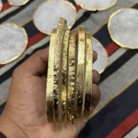 Sous-verres ovales sculptés et gravés en agate naturelle polie, pierre précieuse blanche de luxe avec bordure dorée, écologiques, vente en gros, 3.5-4