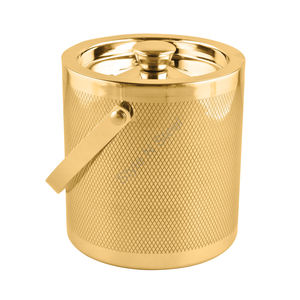ถังน้ำแข็งสแตนเลสถังน้ำแข็งสีทองแกะสลักภายนอกหรูหรา - Product Image 1