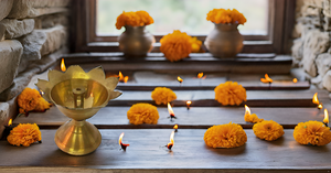 Lampe à huile en laiton de qualité supérieure faite à la main traditionnel indien doré Akhand Diya accessoire artisanal Diwali fait de qualité supérieure - Product Image 2