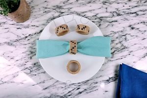 Lista de los principales patrocinadores, servilleteros, decoración de mesa de Hotel, servilleteros tejidos a mano, Juego de 4 anillos de tejido para el hogar y la cocina - Product Image 4