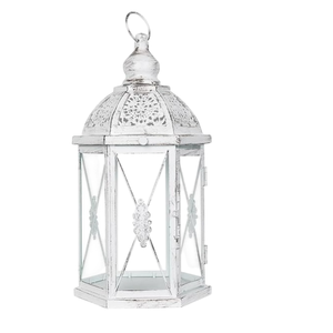Modern White Iron <b>Lantern</b> Decorative Table Organizer Hangng Lamtern for Home Parties and <b>Christmas</b> Events Economically Priced - Product Image 5