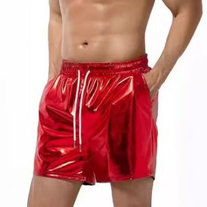 กางเกงขาสั้นผู้ชายหนังสีสดใส, ใหม่2024 - Product Image 1