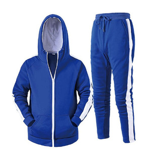 2025 Unisex 100% Cotton Track <b>Suit</b> Breathable Pullover <b>Jogging</b> <b>Suits</b> for Adults Winter Sports Wear Plus Size Option New Arrival - Product Image 1