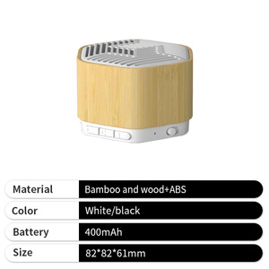 Mini Altavoz Bluetooth Inalámbrico Portátil, Caja de Música con Sonido Estéreo USB, Altavoz de Bambú Moderno - Product Image 4