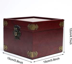 Wooden Cremation <b>Urn</b> Decorative Human Ashes Funeral <b>Urns</b> Wooden Box for Adult Male Female <b>Pet</b> - Product Image 5