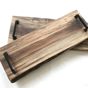 PLATEAU IMPRIMÉ EN BOIS VIVANT MEILLEURE QUALITÉ SCULPTÉ Forme carrée disponible et artisanat indien meilleur échantillon Offre Spéciale - Product Image 1