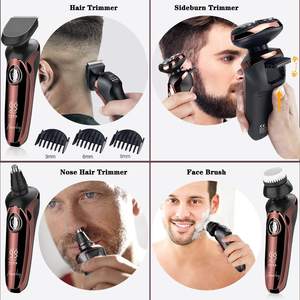 Rasoir électrique pour homme avec triple lame rotative, têtes de rasage flexibles, étanche IPX7, lavable - Product Image 4