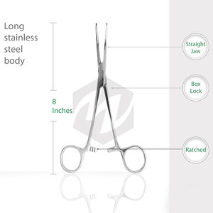 Kelly คีมห้ามเลือด/คีมหลอดเลือดแดง KELLY สแตนเลสมีคุณภาพดีที่สุดเครื่องมือผ่าตัดทางทันตกรรม - Product Image 2