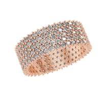 Bague pour homme en or massif 14 carats, diamant naturel entièrement serti, style hip-hop personnalisé, bijoux de luxe, certifiée IGI, sertissage à griffes, pour soirée