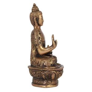 Idolo de Buda de Latón Hecho a Mano, Ideal como Regalo Decorativo y Espiritual para Festivales y Ocasiones Especiales - Product Image 2