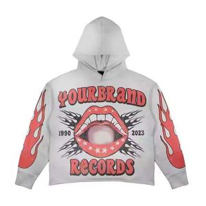 Sweat-shirts en coton vintage surdimensionnés vierges, lourds, délavés, 420 g/m², sweat-shirts streetwear, fabricant de sweat-shirts imprimés pour hommes - Product Image 3