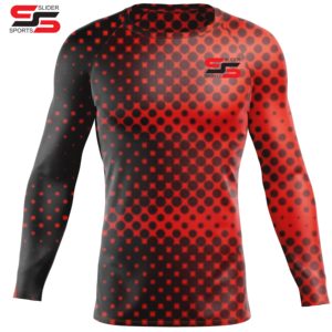 Rashguard à manches longues pour le surf Mma Bjj avec logo personnalisé imprimé par sublimation de qualité supérieure Oem Rashguard - Product Image 1