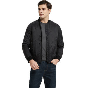 Chaqueta bomber impermeable con cremallera para hombre personalizada de alta calidad, chaquetas bomber cortas de nailon para hombre - Product Image 1