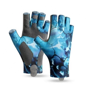 Gants de pêche sans doigts pour hommes et femmes-Protection solaire Upf50 +, gants de pêche à la mouche légers idéaux pour la voile - Product Image 2