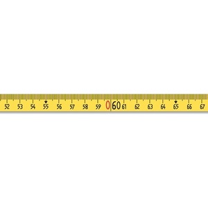 ตลับเมตร Ergoline 50 เมตร ขนาด 13 มม. ความละเอียด B มม./ซม. EC II อลูมิเนียมสีเหลือง ตลับเมตรเหล็ก BMI - Product Image 4