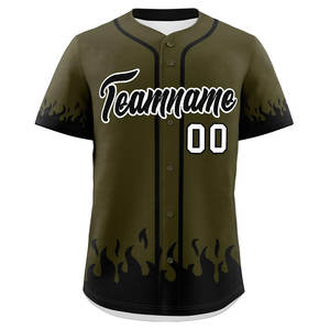 Jersey de béisbol clásico con botones para hombres y mujeres, Jersey de béisbol de equipo personalizable, ajuste Unisex - Product Image 3