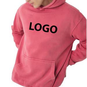 OEM Trendy <b>Men's</b> <b>Hoodie</b> Winter Sweatshirt Casual Winter Hoodies Embroidered Oversized 100% Cotton Pullover <b>Pink</b> Solid - Product Image 1