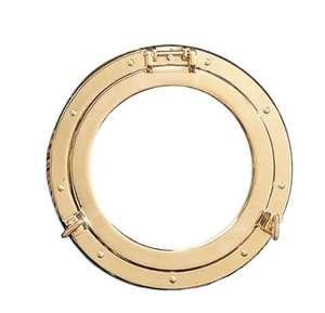 Espejo de ojo de buey recubierto de oro Nuevo espejo de ojo de buey de metal para decoración del hogar Nuevo espejo de pared en venta al por mayor Precio barato - Product Image 2