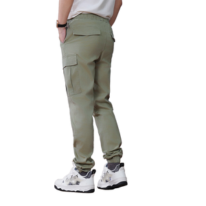 Pantalon de course de sport à taille élastique en coton de qualité - Product Image 1