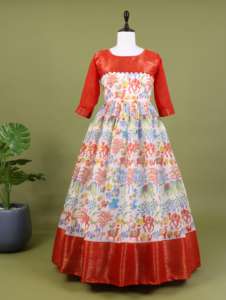 Vestido Tradicional Indio Pakistaní Salwar Kameez de Algodón con Estampado Digital de Diseño Moderno de Gujarat, para Fiestas, 2026 - Product Image 4