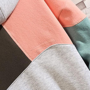 Men's High Quality Cotton Polyester Fleece Eco-Friendly <b>Hoodie</b> Custom Print Winter Solid Pattern Plain Dyed Color Block Design - Product Image 5
