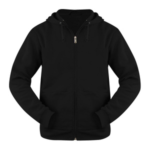 Sudaderas con capucha personalizadas de cara completa con cremallera para hombre, estampado de lana de algodón, moda callejera, Unisex, talla grande, logotipo impreso personalizado, talla XL de entrenamiento - Product Image 3