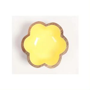 Handmade Customized Wood Ceramic Serving <b>Bowl</b> Large Size High Quality Enamel Printed Kitchenware Wedding Parties Salad Soup - Product Image 1